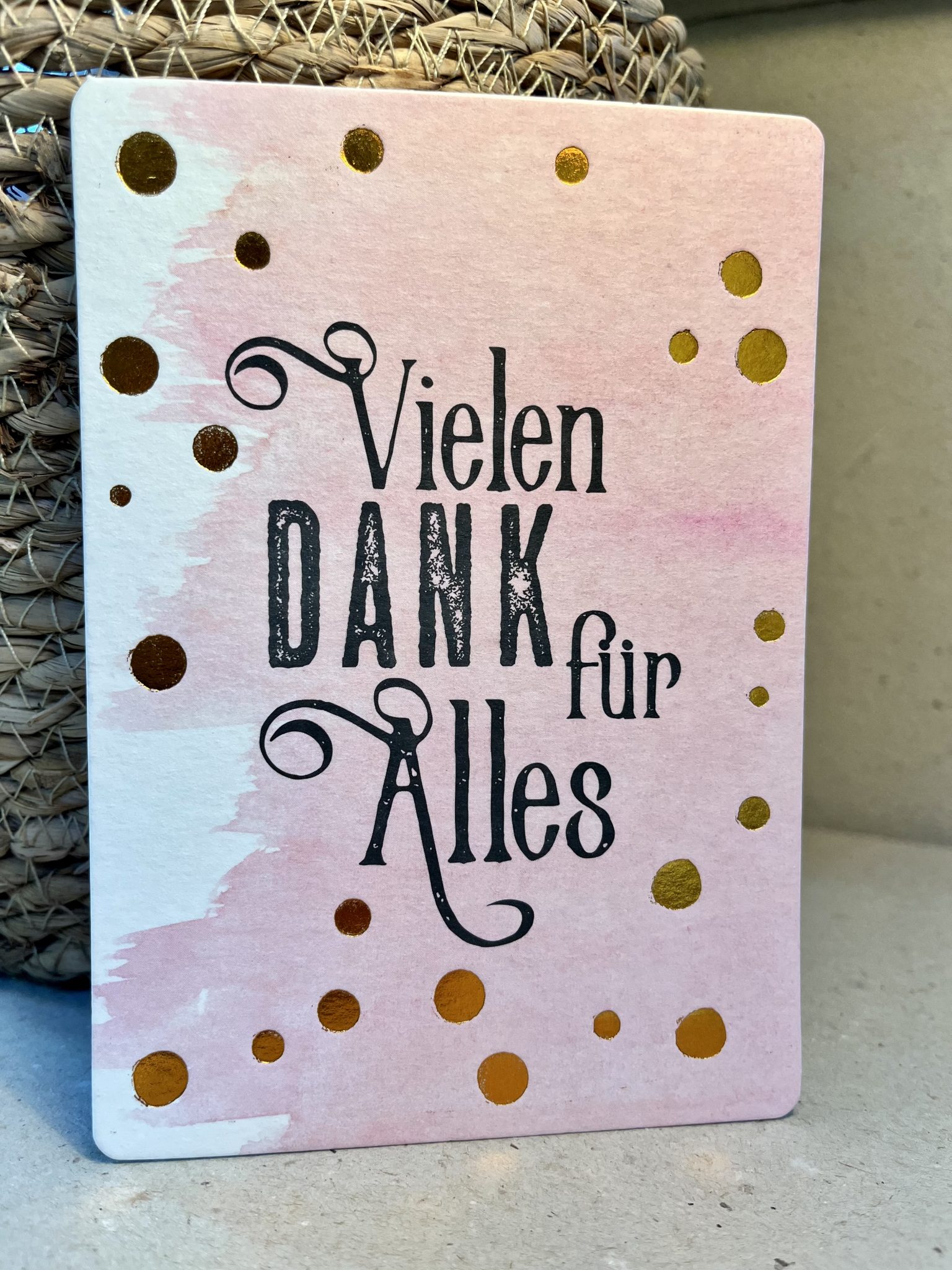 Postkarte Vielen Dank für Alles kaufen bei Die Blume • Natur & Handwerk