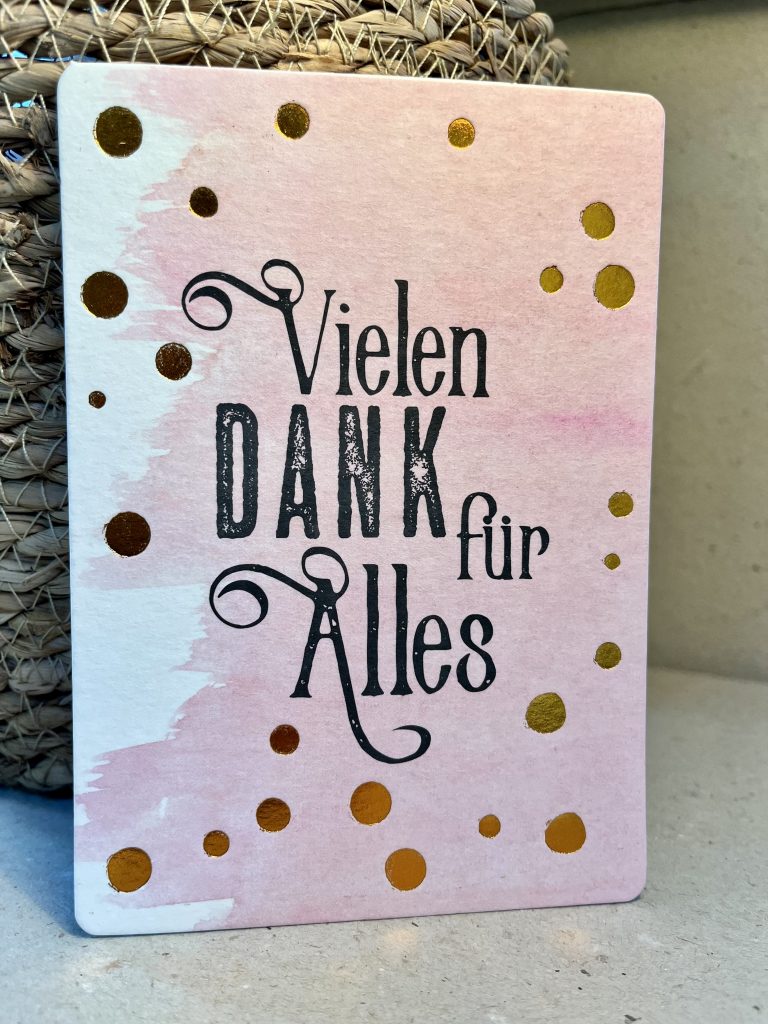 Postkarte Vielen Dank für Alles kaufen bei Die Blume • Natur & Handwerk
