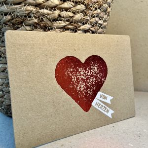 Postkarte von Herzen
