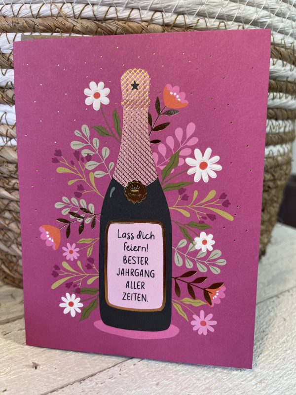 Grußkarte "Champager"