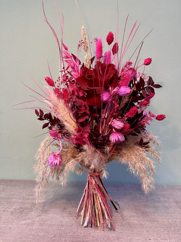 Trockenblumen Strauß "Pink Power"