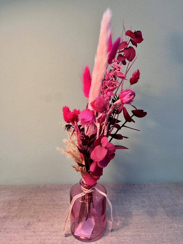 Trockenblumen Strauß "Pink Birdy"