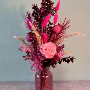 Trockenblumen Strauß " Pink Birdy Infinity"