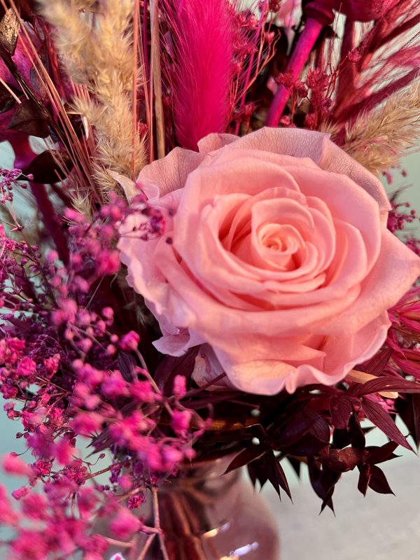 Trockenblumen Strauß " Pink Birdy Infinity"