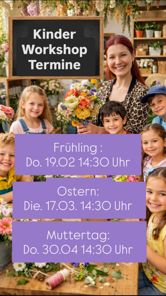 Kinder-Workshop Termine Frühjahr 2026